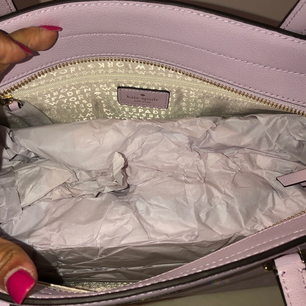 Kate♠️Spade GERALDINE Satchel Peony Blush Purple - Picture 4 of 5